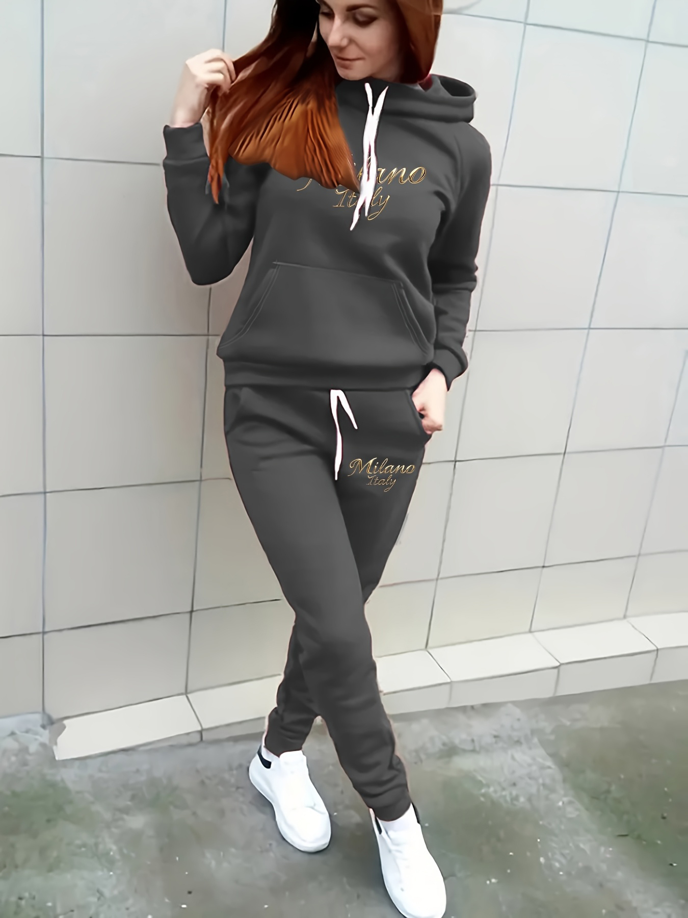 Winter Clothing Essential - Conjunto de Moletom e Calça de