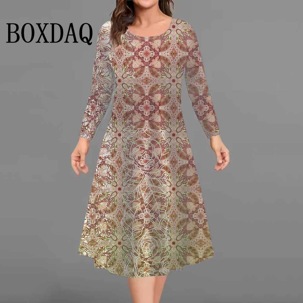 Winter Clothing Line - Nova moda elegante vestidos femininos outono
