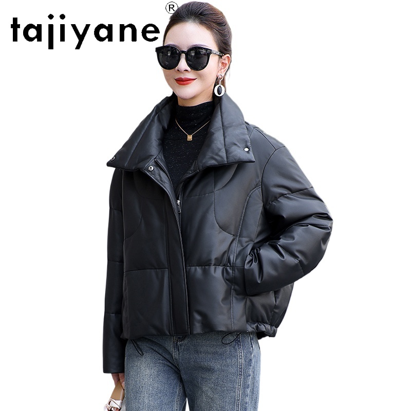 Puffer Jacket Women Down - Tajiyanane casaco de pele de carneiro