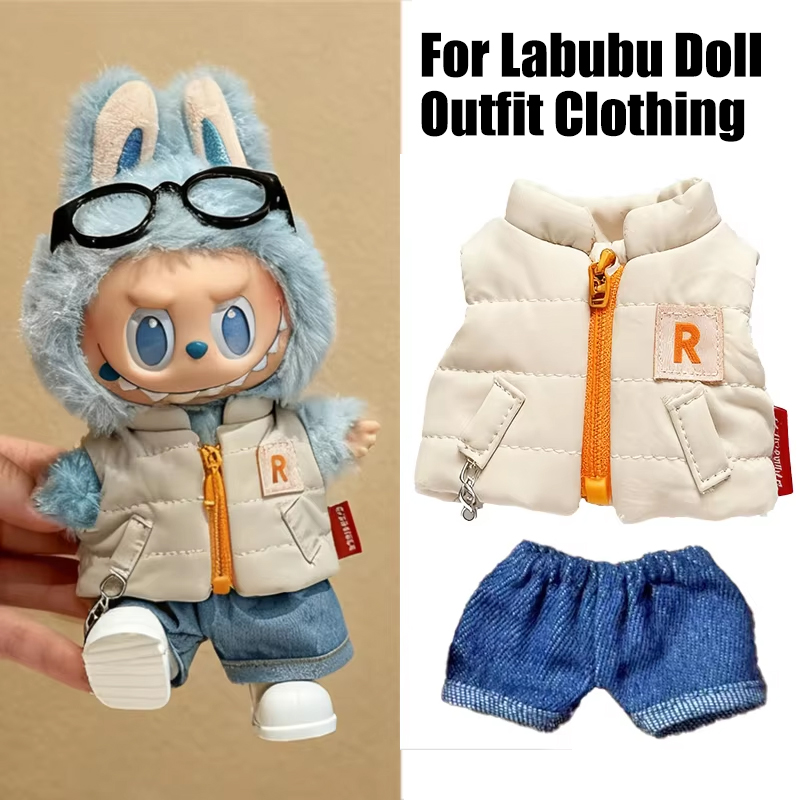 Winter Clothing Outfits - Para 15 17cm labubu boneca cor