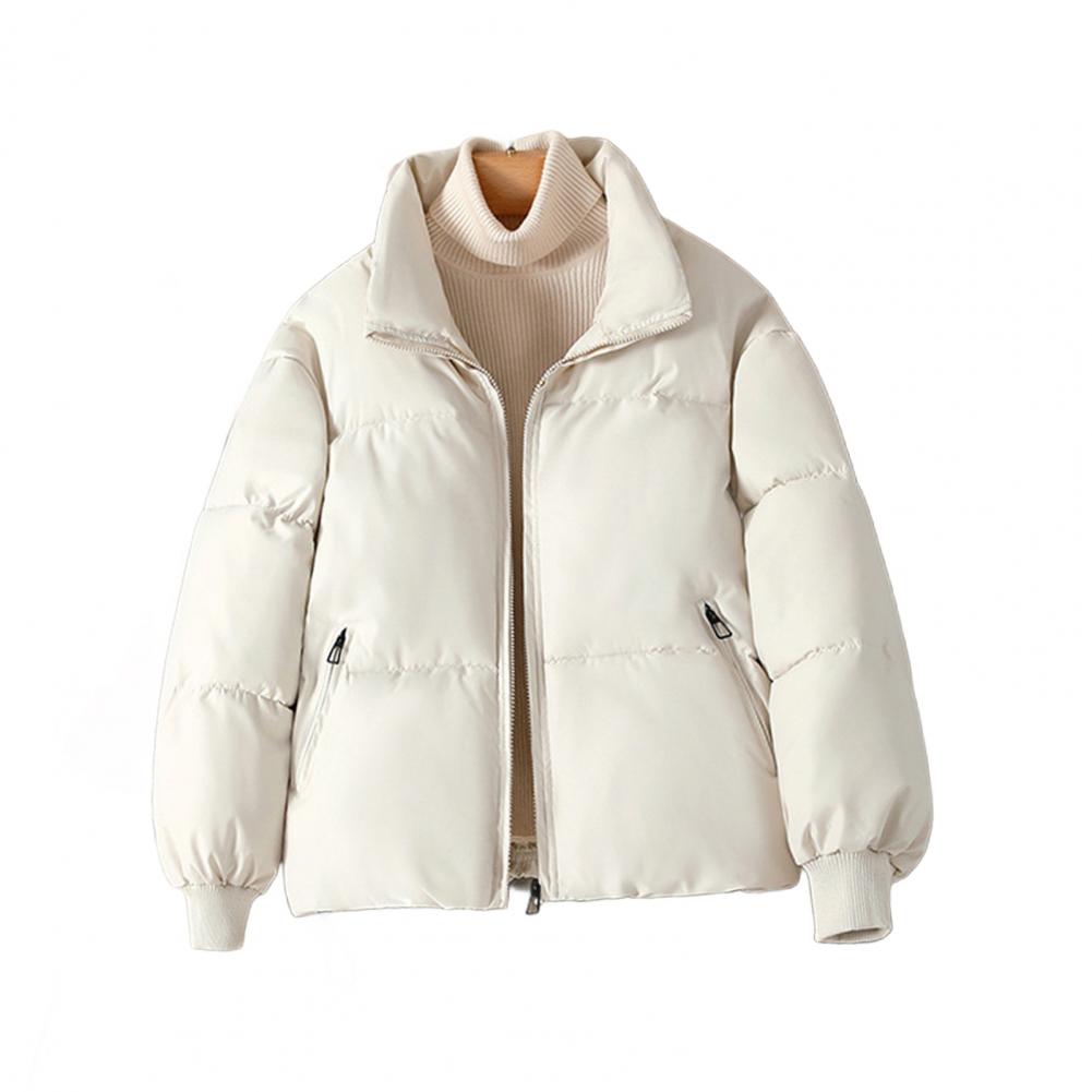 Puffer Jacket Women Down - Jaqueta Puffer de Poliéster Feminina Acolchoada