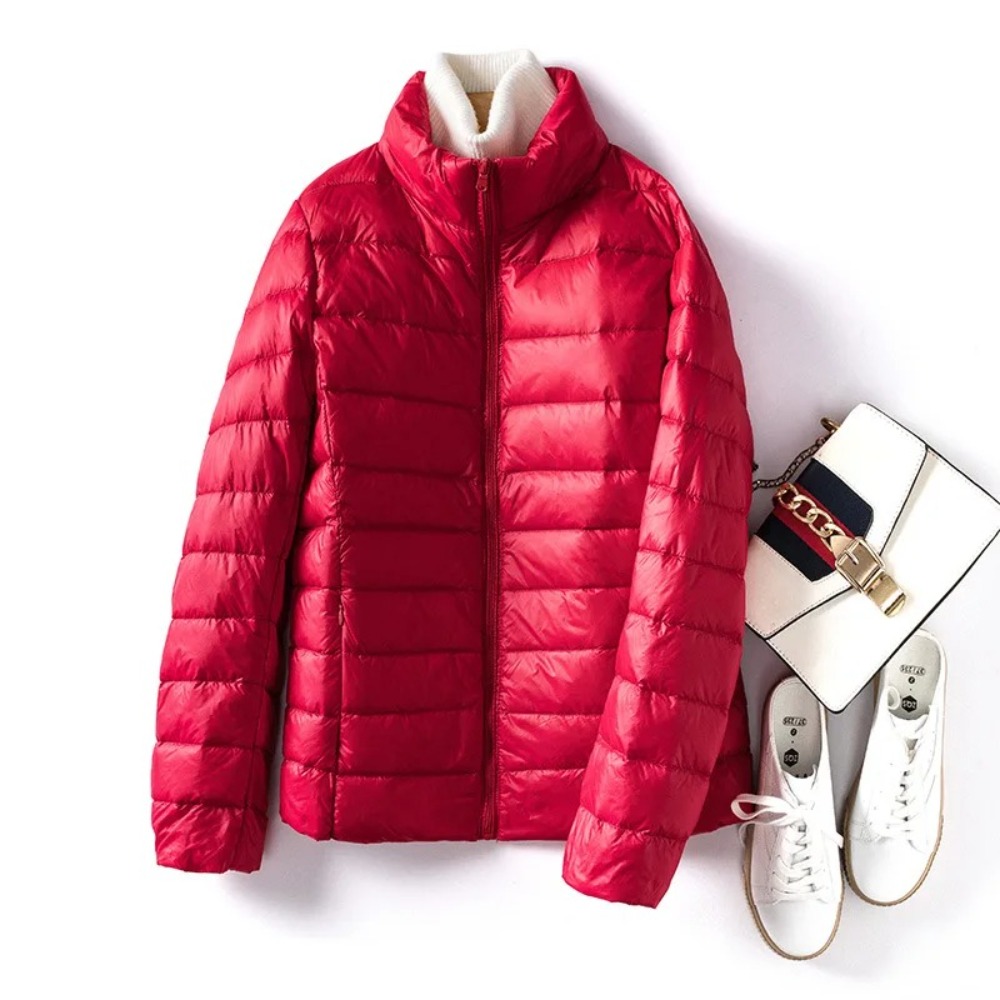 Puffer Jacket Women Down - Ultra leve empacotável primavera para baixo