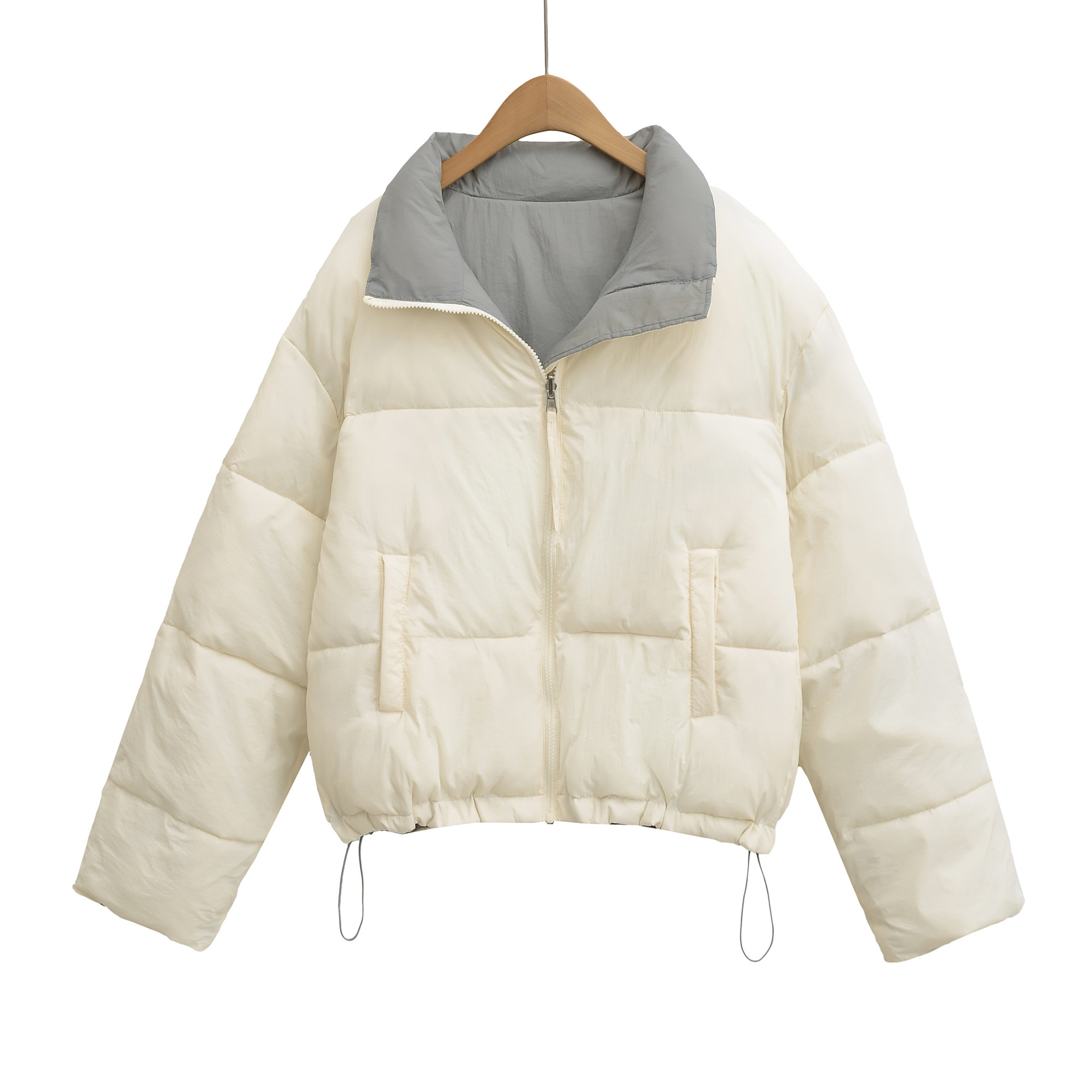 Puffer Jacket Women Down - Jaqueta Curta de Algodão Nova 2025
