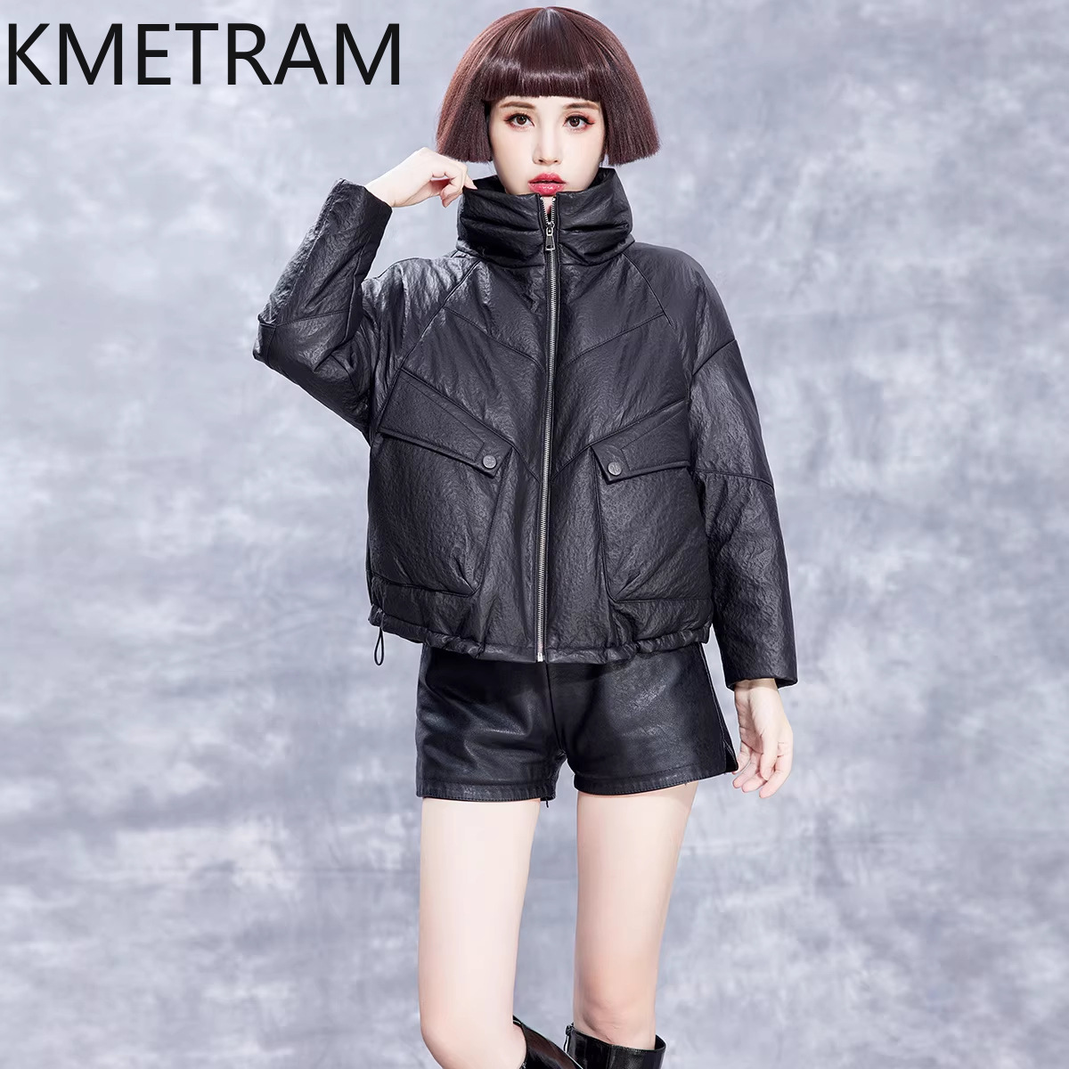Jaquetas de Couro de Ovelha Re - Puffer Jacket Women Down avaliação e preço