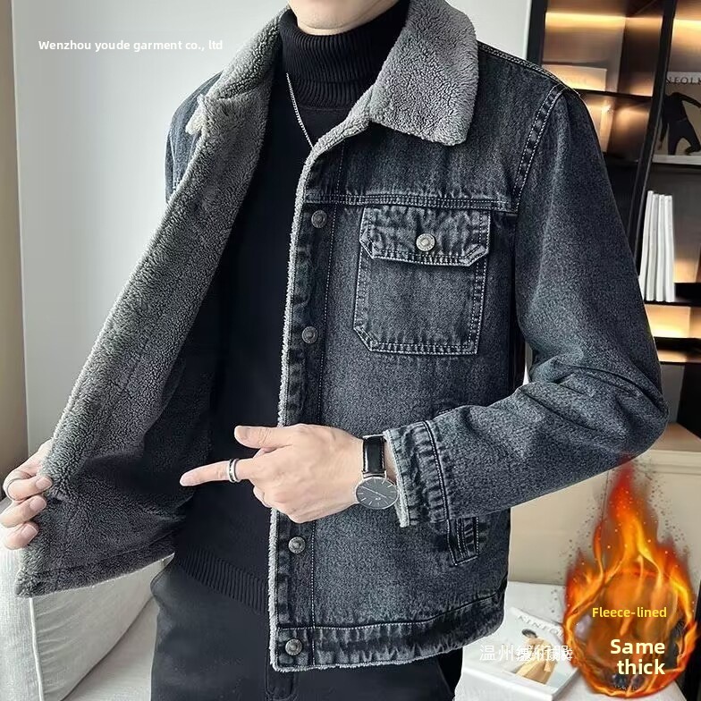 Jaqueta jeans masculina com is - Winter Clothing Work avaliação e preço