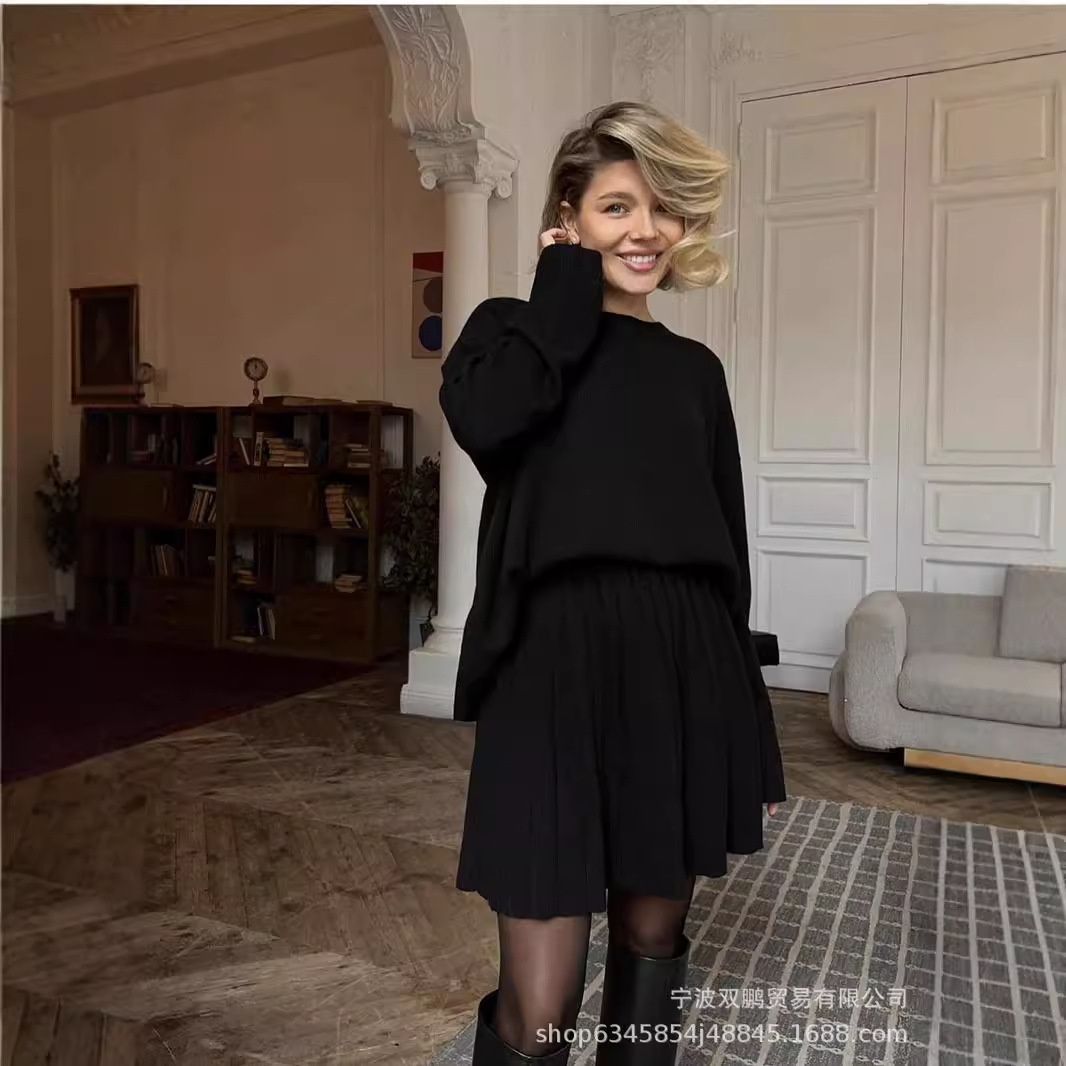 Outono cor sólida o-pescoço ca - Winter Clothing Line avaliação e preço