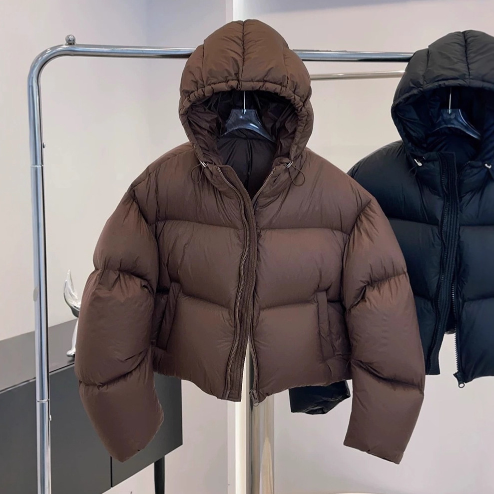 90% pato branco para baixo puf - Puffer Jacket Women Down avaliação e preço