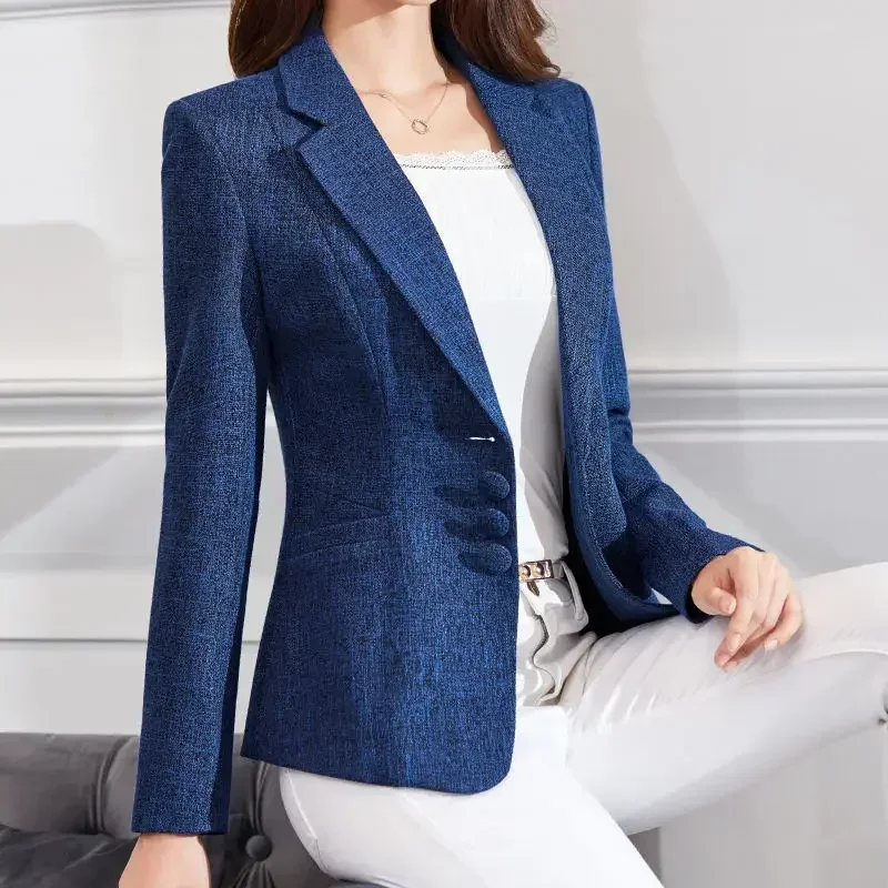 Moda feminina blazers jaquetas - Winter Clothing Work avaliação e preço