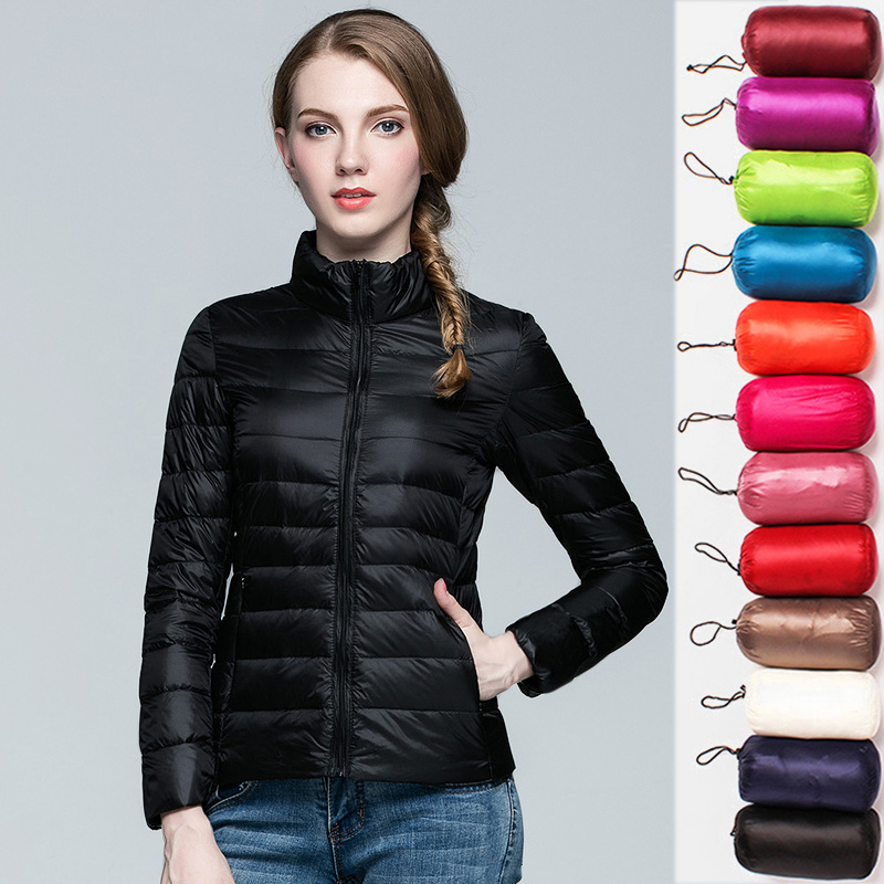 Mulheres jaqueta curta puffer  - Puffer Jacket Women Down avaliação e preço