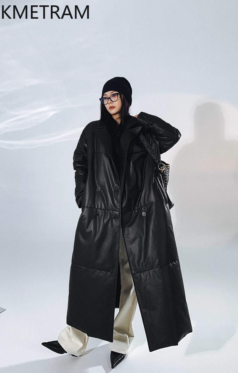 Jaqueta de couro genuíno com p - Puffer Jacket Women Down avaliação e preço